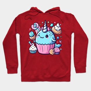 Muffin-Loving Narwhal Hoodie